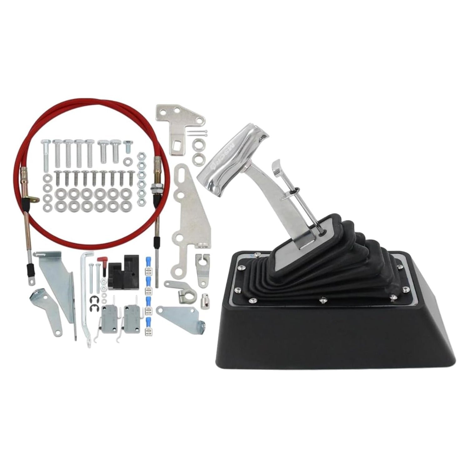Universal StarShifter 3 & 4 Speed Dual Automatic Shifter Assembly for GM TH400 350 250 - Replaces B&M 80675