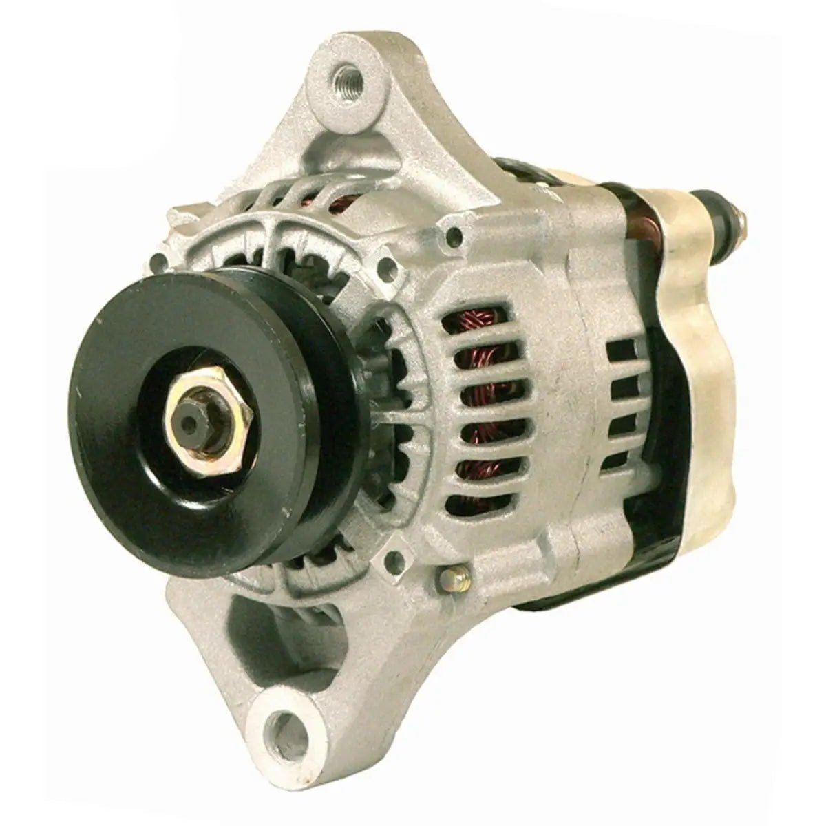 New Mini Alternator 1624164 100211-4520 100211-4740 66436-64011 66436-64012 66436-64013 30A Denso Style 12V CW 1 Groove Pulley Replacement For KUBOTA