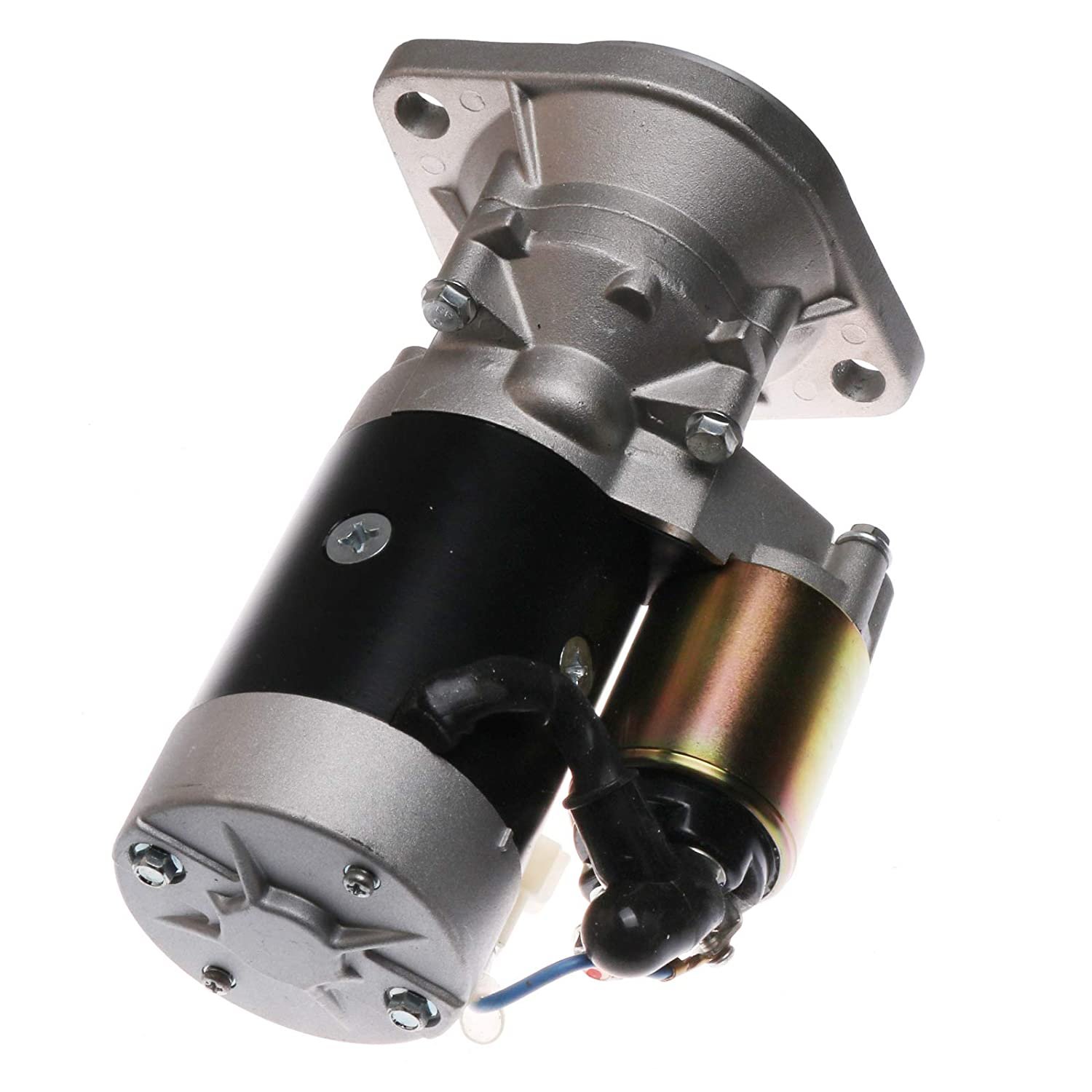 Starter Motor T17100877010 71-25-18205 91-25-1102 121256-77011 129573-77010 Compatible with Yanmar Tractor TC3000 Engine 3T84C 3TNA84L 1981-1992 Takeuchi Excavator TB025 TB035 Excavator