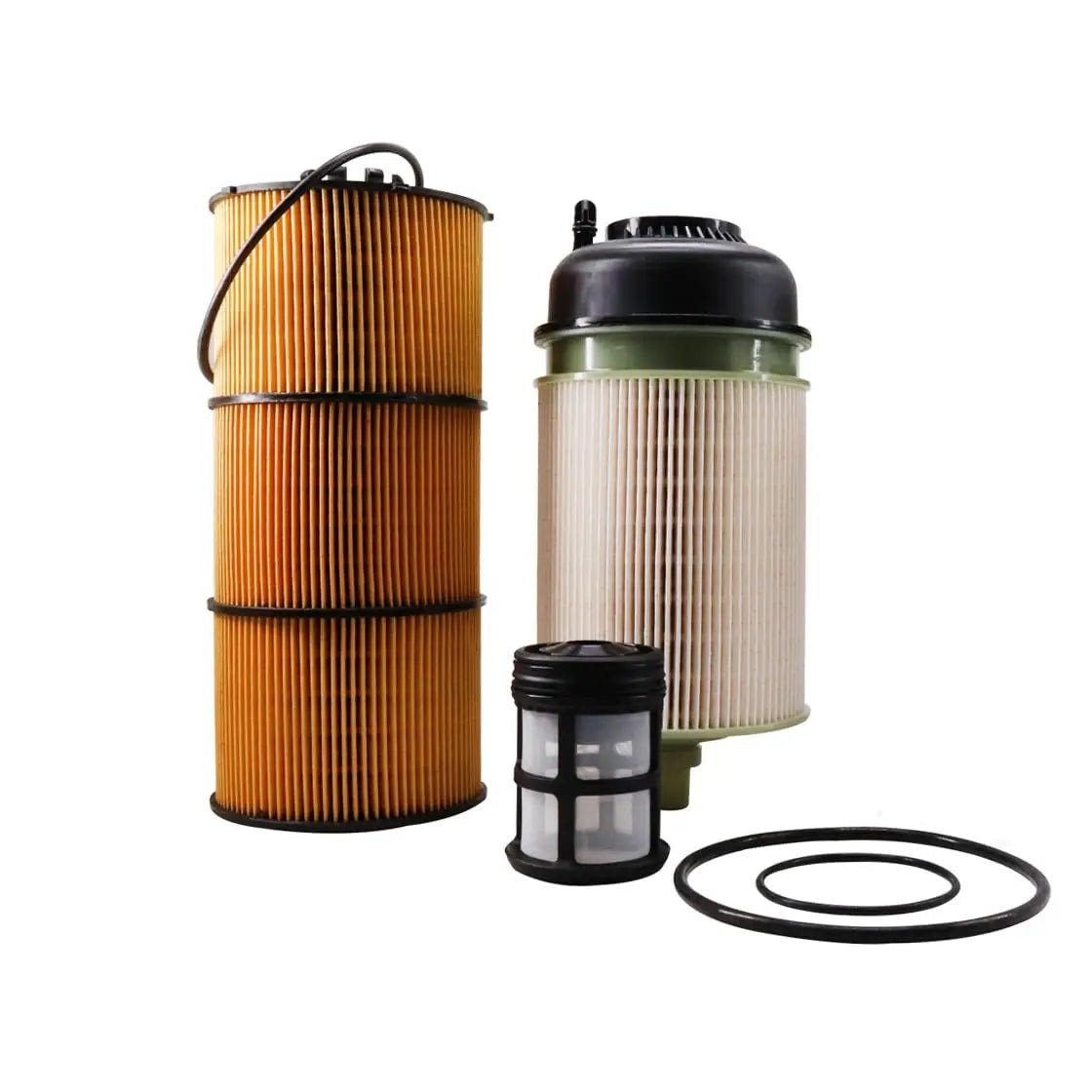 Fuel Filter PF9908 Oil Filter LF17511 Replace P551063 A4720900651 FK13834 L5104F P7505 P551005 A4731800909 LP5090 A4721800509 Compatible with ISX DD13 DD15 DD16 Detroit Diesel Engine