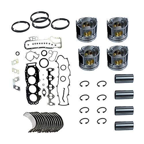 Gasket Set+Piston+Ring+Bearings+Washer for 4IR18T INGERSOLL-RAND Compressor