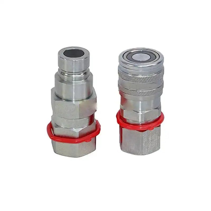 SAE Flat Face Hydraulic Quick Connect Coupler Set For ASV RC50 RC60 RC85 5/8