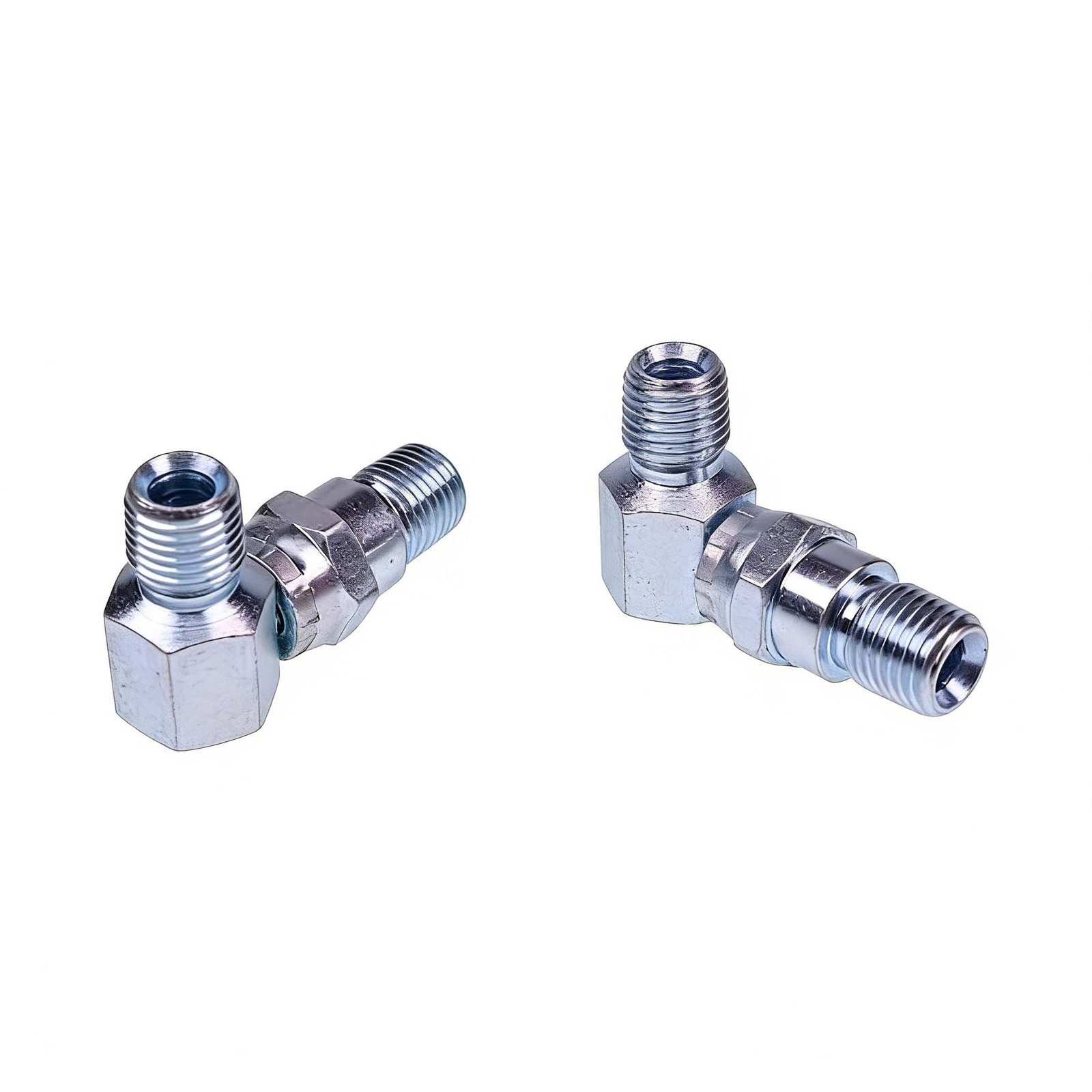 2 Pieces 90 Degree 1/4" Hydraulic Hose Swivel Elbow 21855 for Meyer Snow Plows