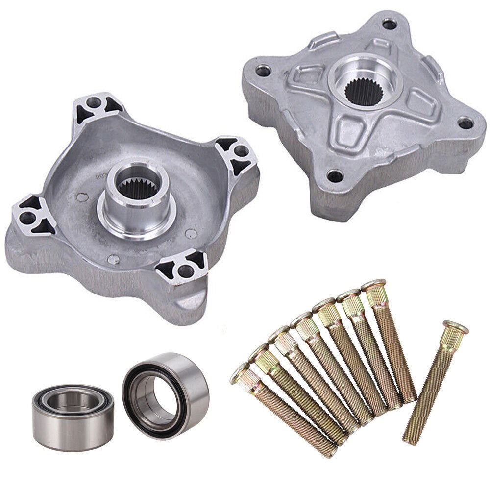 Front Left And Right Wheel Hubs & Bearing & Studs for Polaris RZR 800 RZR 800 S 2008-2014 RZR 570 2012-2013 RZR 570 S 2017